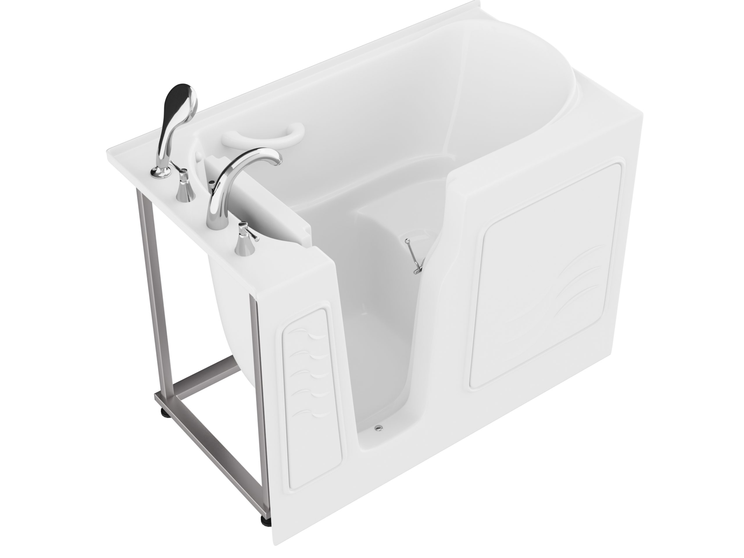 LS SERIES - Swan, Corner Shaped - Acu-Stream Jetted Drop-in Bathtub